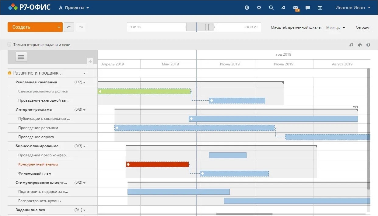 Модуль Календарь