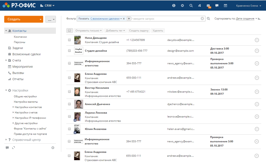 Российская CRM система